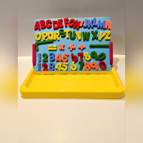PLAYZone Portable Magnet & Drawing Board ABCs Letters & Numbers w/ Stand… - Picture 1 of 6